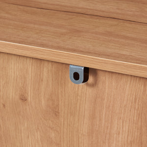 Sideboard Varkaus 75x140x40cm MDF dubový dekor [en.casa]