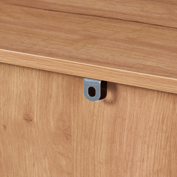 Sideboard Varkaus 75x140x40cm MDF dubový dekor [en.casa]