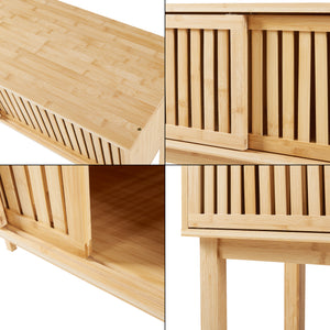 Konzolový stolek Ypäjä 110x39x81 cm Bambus [en.casa]