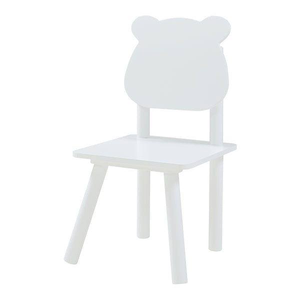 Dětská sedací souprava Panjang s designem medvídka bílá [en.casa]