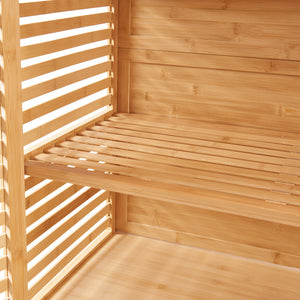 Koupelnová skříňka Raurgela 180x80x40 cm bambus [en.casa]