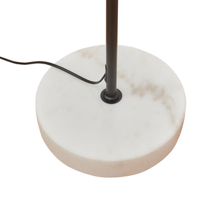 Stojací lampa Vatka GU10 kov černý / mramor, bílý [lux.pro]