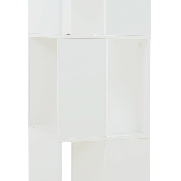 Otočné knihovny Fjelmarirg 109x34x34 cm Bílá [en.casa]