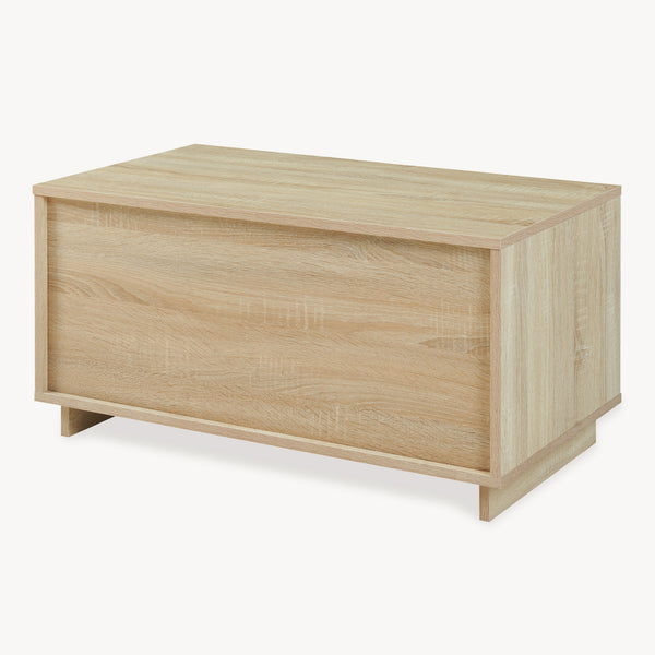 Konferenční stolek Kenta 80x45x40 cm Sonoma dubová optika/bílá [en.casa]