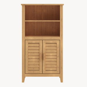 Přístavný skříň Rirg 92x50x25 cm bambus přírodní [en.casa]