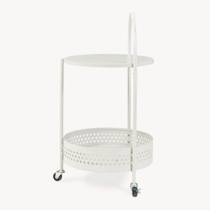 Servírovací vozík Jässaatka ocel 76x40 cm šedý [en.casa]