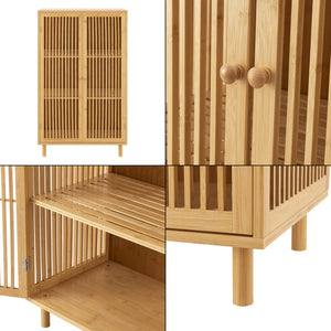 Přístavný skříň Grong Bambus [en.casa]