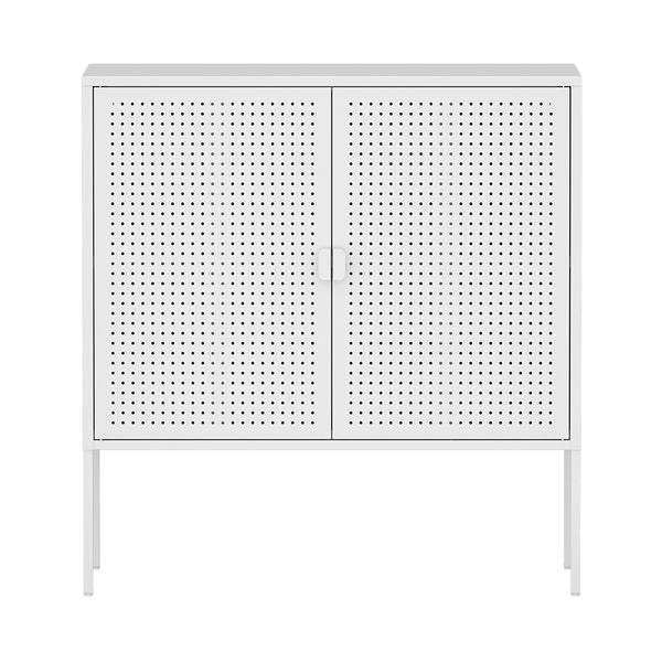 Sideboard Castelli 82,5 x 80 x 40 cm Bílá Ocel [en.casa]