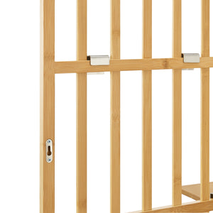 Nástěnná police Røst 120x80x13cm Bambus [en.casa]