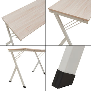 Psací stůl Tarielarg s PC stojanem ve tvaru L 158x120x75 cm dubový dekor [en.casa]