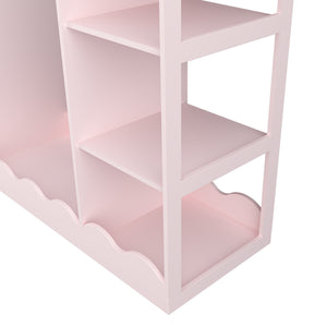 Dětská šatna Vestnes se zrcadlem 100x94x38 cm Cotton Candy [en.casa]