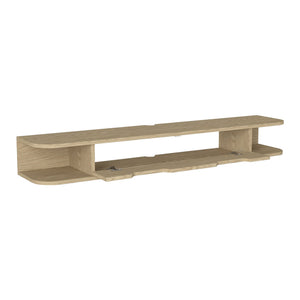 TV závěsná skříňka Karjali 150x30x19 cm dubový dekor [en.casa]
