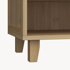 Botník Sirgerg 91x72x35 cm bambus přírodní [en.casa]