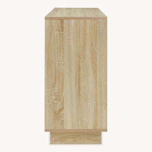 Komoda Kenta 100x35x72 cm Sonoma dubová optika/bílá [en.casa]