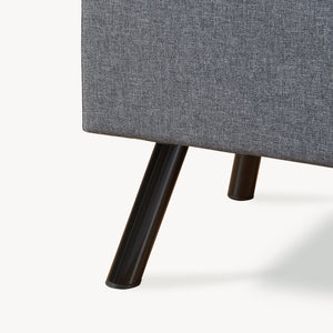 Sedací truhla Malmöhus 110x48x75cm Tmavě šedá [en.casa]