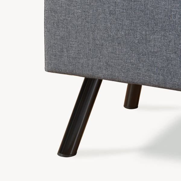 Sedací truhla Malmöhus 110x48x75cm Tmavě šedá [en.casa]