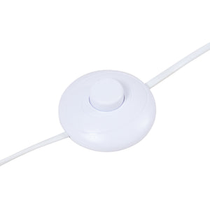 Stojací lampa Banchory kov 163 cm dřevěný vzhled/bílá [lux.pro]