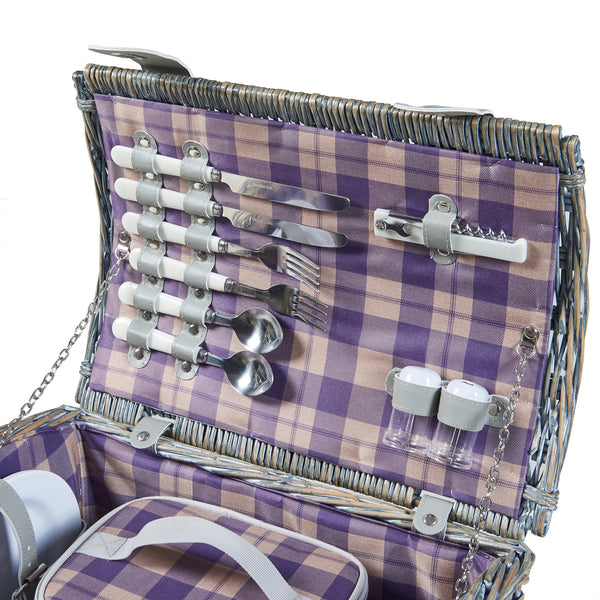Piknikový koš Folldal pro 2 osoby 40x28x25 cm [casa.pro]