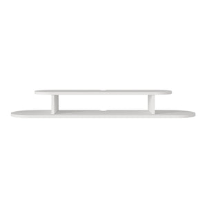 TV závěsný lowboard Targema 120x30x16 cm bílý [en.casa]