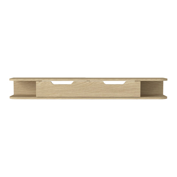 TV závěsná skříňka Karjali 150x30x19 cm dubový dekor [en.casa]