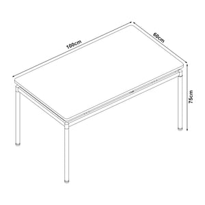 Jídelní sestava Hemnes 5dílná Dubový vzhled/Tmavě šedá [en.casa]