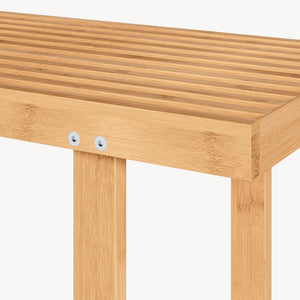 Lavice Aarela 91x41x38 cm bambus [en.casa]