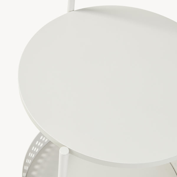 Servírovací vozík Jässaatka ocel 76x40 cm šedý [en.casa]