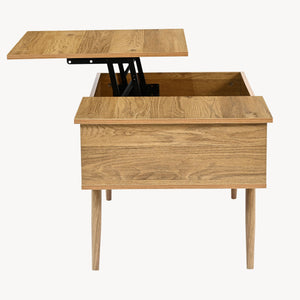 Konferenční stolek Vasdabod s výsuvnou deskou 96x59x50 cm dubový dekor [en.casa]