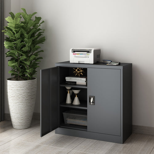 Aktenschrank Molise 90x40x90cm Stahl in versch. Farben [en.casa] - premiumXL