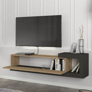 Televizní skříňka Luhanka 150x29,5x38,5cm Dub v různých barvách [en.casa]