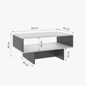 Konferenční stolek Mjölby 36,4x80x45 cm v různých barvách [en.casa]