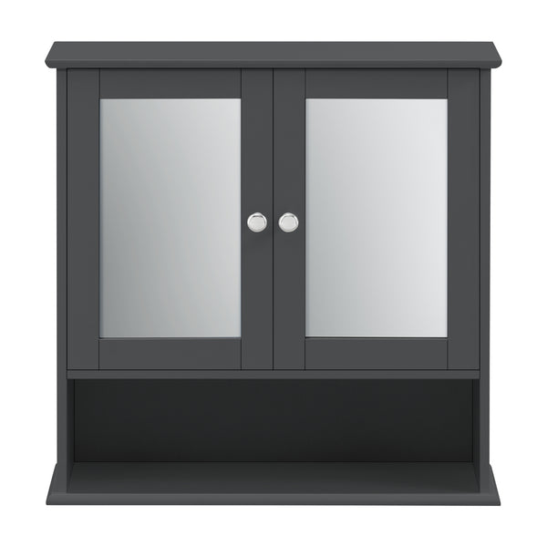 Koupelnová skříňka Linz 58x56x13 cm s zrcadlem různé barvy MDF en.casa