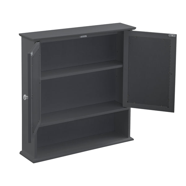 Koupelnová skříňka Linz 58x56x13 cm s zrcadlem různé barvy MDF en.casa