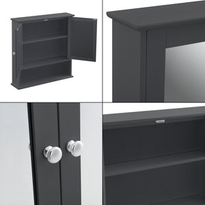 Koupelnová skříňka Linz 58x56x13 cm s zrcadlem různé barvy MDF en.casa
