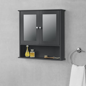 Koupelnová skříňka Linz 58x56x13 cm s zrcadlem různé barvy MDF en.casa