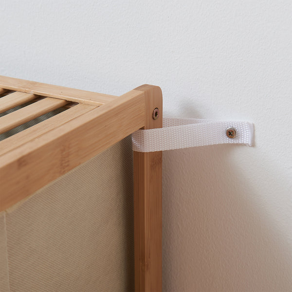 Komoda Maldon s látkovými zásuvkami Přírodní/Beige [en.casa]