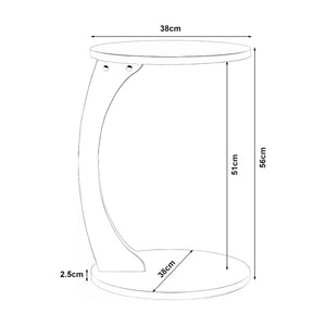 Odkládací stolek Holeby 56 x Ø 38 cm [en.casa]