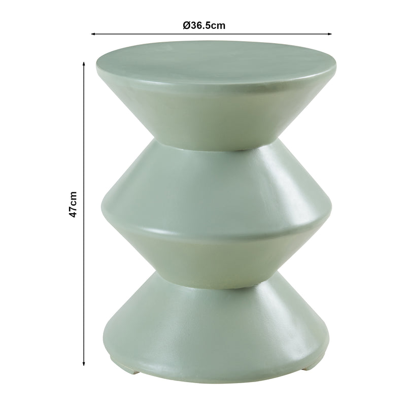 Maßskizze Přístavný stolek Kyppeslo 47xØ37 cm [en.casa]