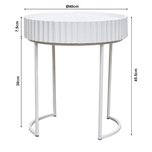 Přístavný stolek Rill 46xØ40 cm [en.casa]