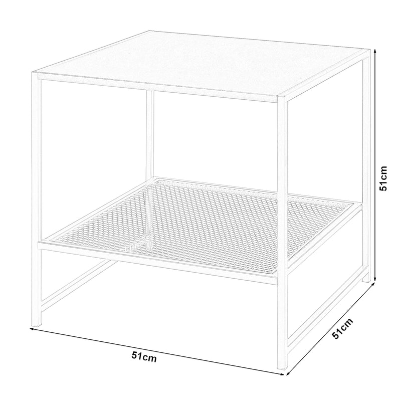 Měřítkový nákres Přístavný stolek Ruokolahti [en.casa]