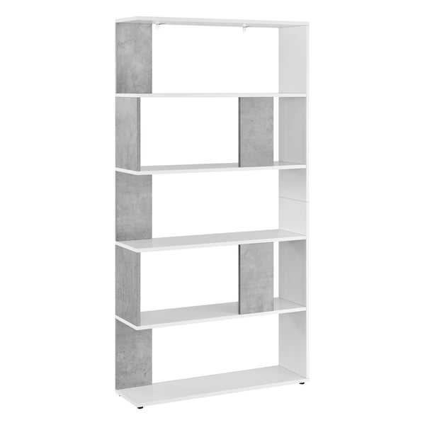 Knihovna Aneby 159x80x24cm s 5 policemi různé barvy [en.casa]
