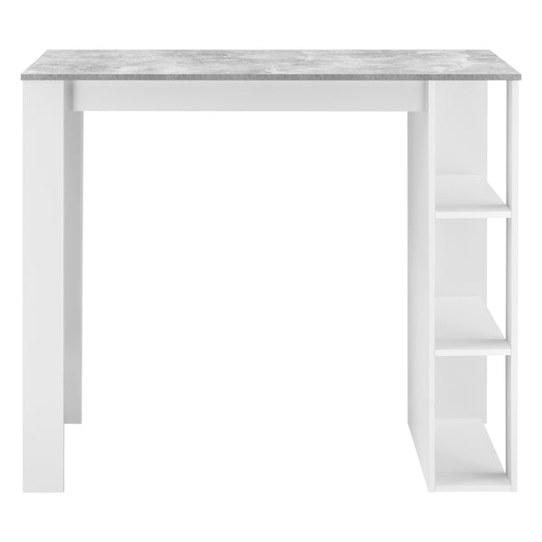 Barový stůl Danderyd 120x60x106 cm s 3 odkládacími přihrádkami [en.casa]