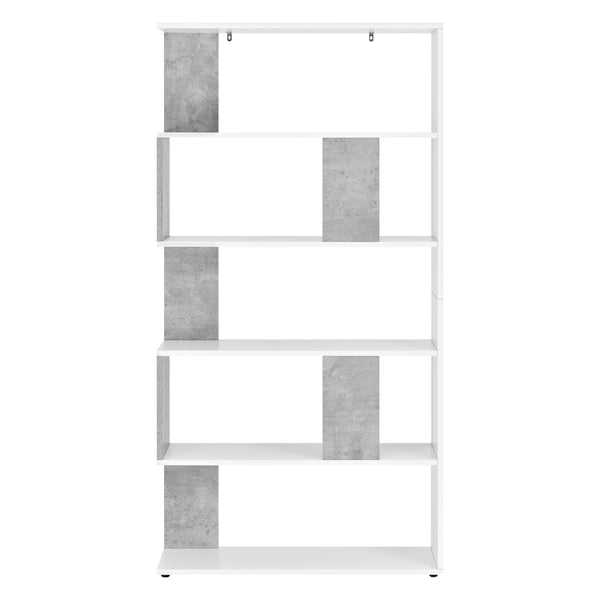 Knihovna Aneby 159x80x24cm s 5 policemi různé barvy [en.casa]