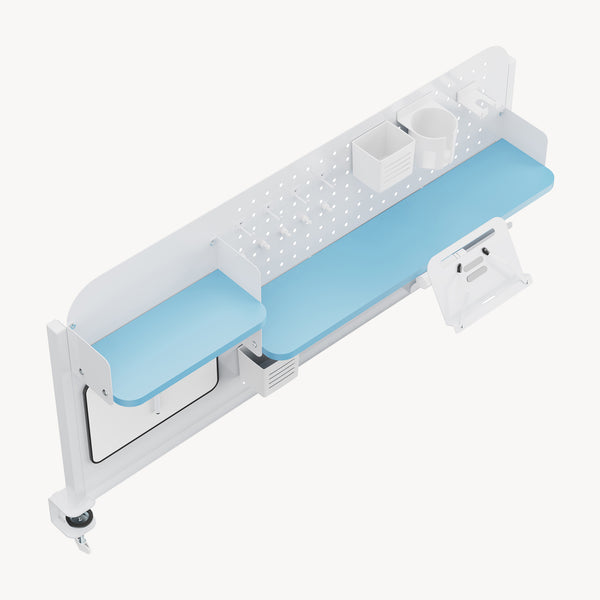 Organizér na stůl k připevnění Sauda 114x68 cm ocel [en.casa]