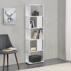 Knihovna Aneby 159x45x24cm s 5 policemi různé barvy [en.casa]