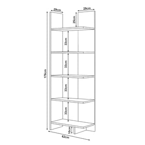 Knihovna Vireftere 176x62x29 cm [en.casa]