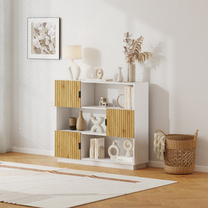 Knihovna Verhundar 102x120x30 cm [en.casa]