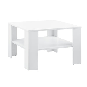 Couchtisch Aachen 60x60x40 cm mit Ablage Weiß en.casa - premiumXL
