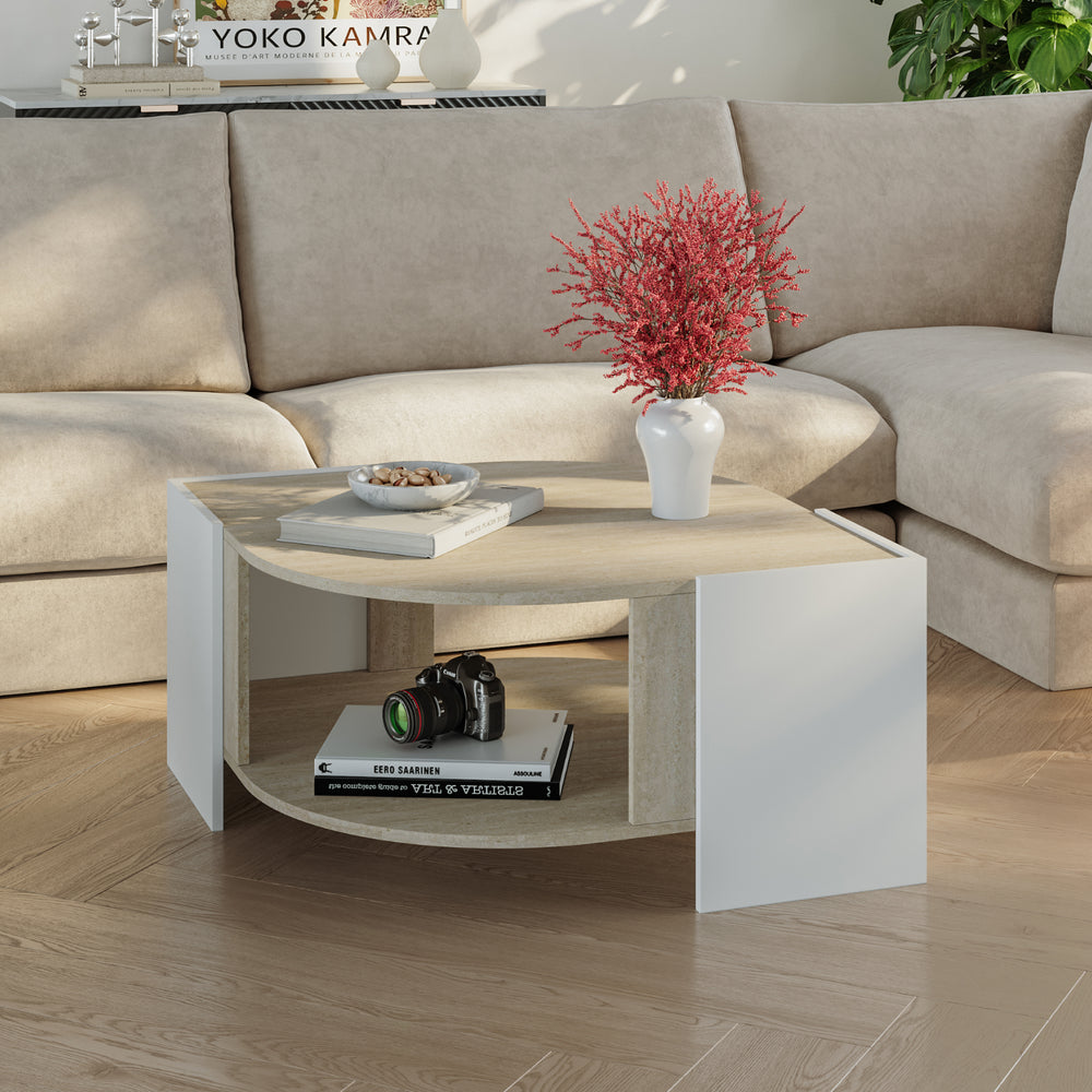 Konferenční stolek Klipsari 75x75x40 cm [en.casa]