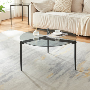 Konferenční stolek Ulökantaa Ø80x40 cm [en.casa]